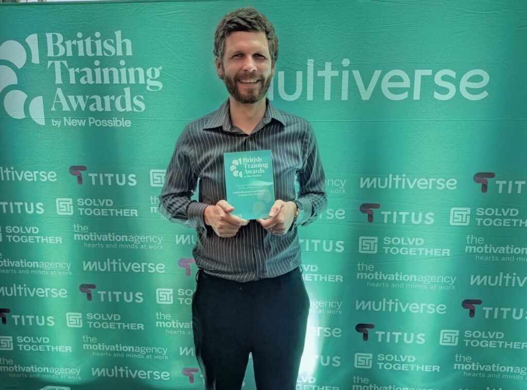 Leeds museums careers scheme picks up a national award for changing lives