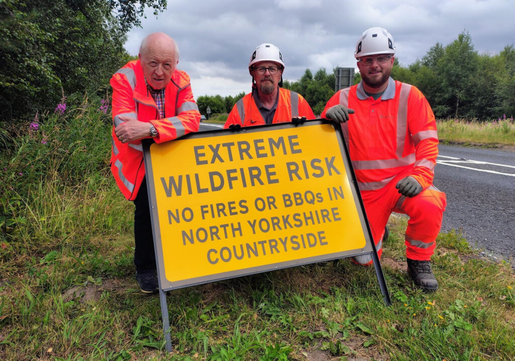 New signs warn of wildfire risk across North Yorkshire countryside