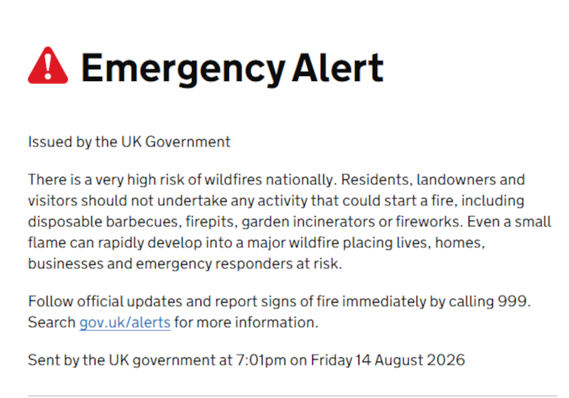 Emergency alert