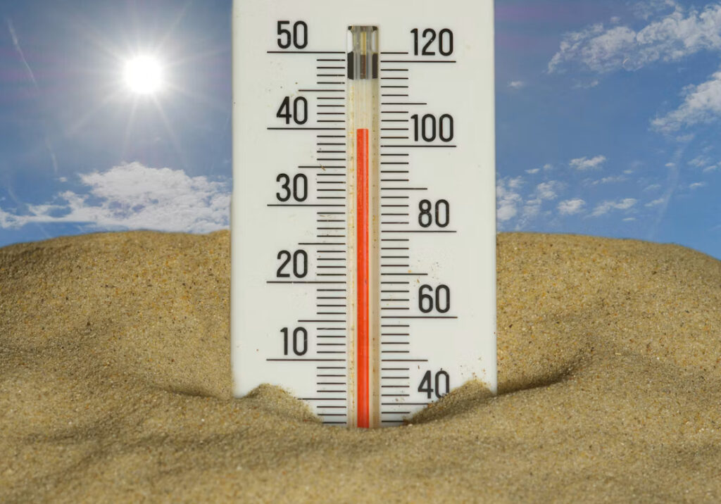 Temperatures soar.